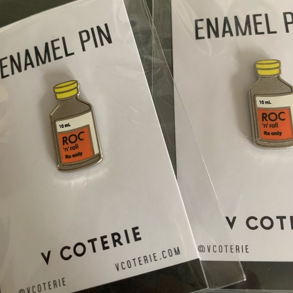 VCOTERIE Enamel Pins- CRNA and Roc and Roll - Picture 3 of 3